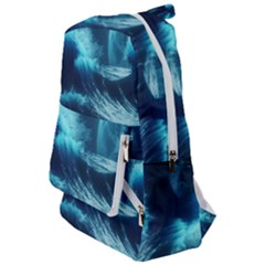 Moonlight High Tide Storm Tsunami Waves Ocean Sea Travelers  Backpack by Ravend