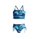 Moonlight High Tide Storm Tsunami Waves Ocean Sea Girls  Tankini Swimsuit View1