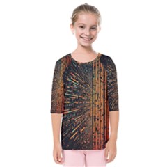 Data Abstract Abstract Background Background Kids  Quarter Sleeve Raglan Tee