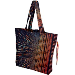 Data Abstract Abstract Background Background Drawstring Tote Bag