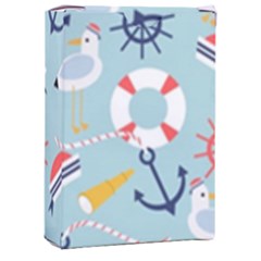 Nautical-marine-symbols-seamless-pattern Playing Cards Single Design (Rectangle) with Custom Box