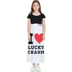 I Love Lucky Charm Kids  Flared Maxi Skirt by ilovewhateva