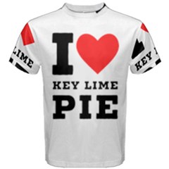 I Love Key Lime Pie Men s Cotton Tee by ilovewhateva