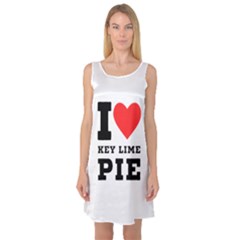 I Love Key Lime Pie Sleeveless Satin Nightdress by ilovewhateva