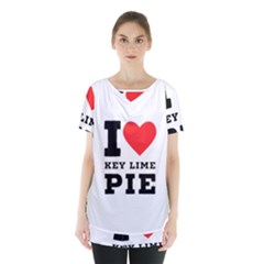 I Love Key Lime Pie Skirt Hem Sports Top by ilovewhateva