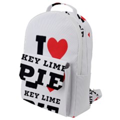 I Love Key Lime Pie Flap Pocket Backpack (small) by ilovewhateva