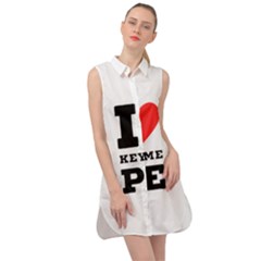 I Love Key Lime Pie Sleeveless Shirt Dress by ilovewhateva