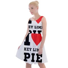 I Love Key Lime Pie Knee Length Skater Dress by ilovewhateva