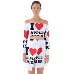 I Love Apple Crisp Off Shoulder Top With Skirt Set by ilovewhateva