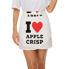 I Love Apple Crisp Mini Front Wrap Skirt by ilovewhateva