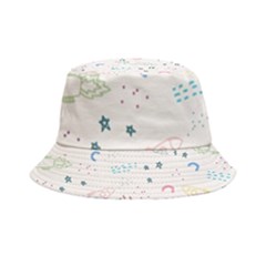 Spaceship Pattern Star Inside Out Bucket Hat by danenraven