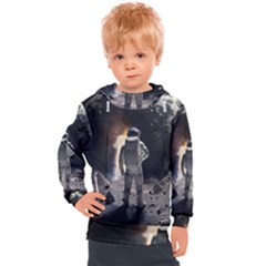 Astronaut Space Walk Kids  Hooded Pullover by danenraven