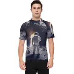 Astronaut Space Walk Men s Short Sleeve Rash Guard by danenraven