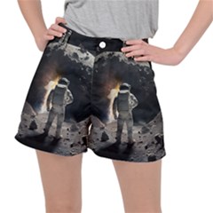 Astronaut Space Walk Women s Ripstop Shorts by danenraven