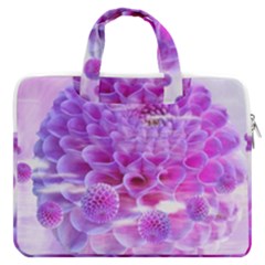 Dahlia Blossom Bloom Dahlias Fall Macbook Pro 13  Double Pocket Laptop Bag