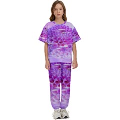 Dahlia Blossom Bloom Dahlias Fall Kids  Tee And Pants Sports Set by danenraven