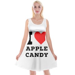 I Love Apple Candy Reversible Velvet Sleeveless Dress by ilovewhateva