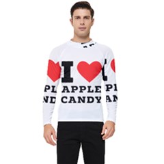 I Love Apple Candy Men s Long Sleeve Rash Guard by ilovewhateva