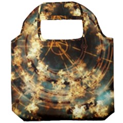 Science Fiction Background Fantasy Foldable Grocery Recycle Bag by danenraven