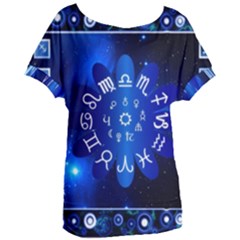 Astrology Horoscopes Constellation Women s Oversized Tee by danenraven