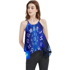 Astrology Horoscopes Constellation Flowy Camisole Tank Top by danenraven