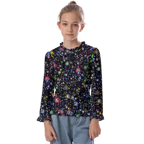 Illustration Universe Star Planet Kids  Frill Detail Tee by danenraven