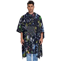 Illustration Universe Star Planet Men s Hooded Rain Ponchos by danenraven