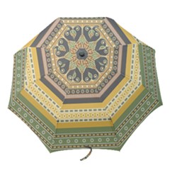 Seamless-pattern-egyptian-ornament-with-lotus-flower Folding Umbrellas by Salman4z