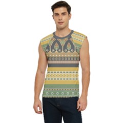 Seamless-pattern-egyptian-ornament-with-lotus-flower Men s Raglan Cap Sleeve Tee by Salman4z