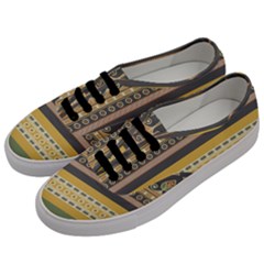 Seamless-pattern-egyptian-ornament-with-lotus-flower Men s Classic Low Top Sneakers by Salman4z