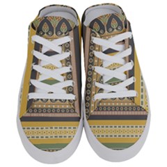 Seamless-pattern-egyptian-ornament-with-lotus-flower Half Slippers by Salman4z