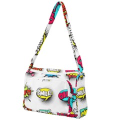 Set-colorful-comic-speech-bubbles Front Pocket Crossbody Bag by Salman4z