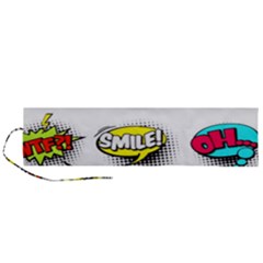 Set-colorful-comic-speech-bubbles Roll Up Canvas Pencil Holder (l) by Salman4z