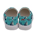 Seamless-pattern-nautical-icons-cartoon-style Women s Canvas Slip Ons View4