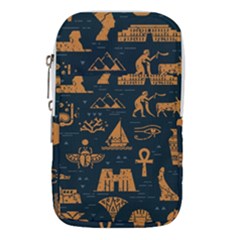 Dark-seamless-pattern-symbols-landmarks-signs-egypt Waist Pouch (large) by Salman4z