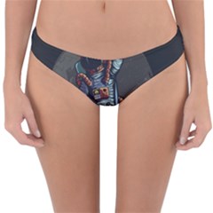 Illustration-drunk-astronaut Reversible Hipster Bikini Bottoms by Salman4z