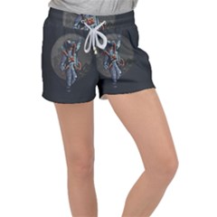 Illustration-drunk-astronaut Women s Velour Lounge Shorts by Salman4z