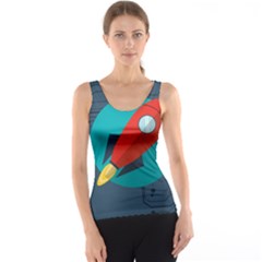 Rocket-with-science-related-icons-image Tank Top by Salman4z