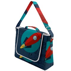 Rocket-with-science-related-icons-image Box Up Messenger Bag by Salman4z