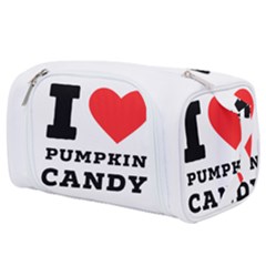 I Love Pumpkin Candy Toiletries Pouch by ilovewhateva