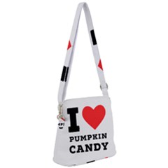 I Love Pumpkin Candy Zipper Messenger Bag by ilovewhateva