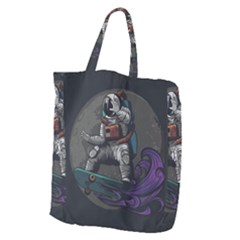 Illustration-astronaut-cosmonaut-paying-skateboard-sport-space-with-astronaut-suit Giant Grocery Tote by Salman4z