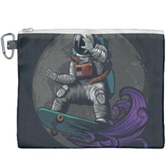 Illustration-astronaut-cosmonaut-paying-skateboard-sport-space-with-astronaut-suit Canvas Cosmetic Bag (xxxl) by Salman4z