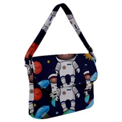 Boy-spaceman-space-rocket-ufo-planets-stars Buckle Messenger Bag by Salman4z