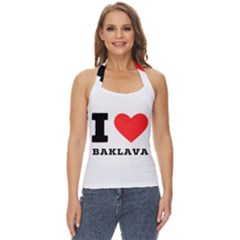 I Love Baklava Basic Halter Top by ilovewhateva