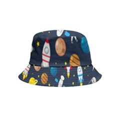 Big-set-cute-astronauts-space-planets-stars-aliens-rockets-ufo-constellations-satellite-moon-rover-v Bucket Hat (kids) by Salman4z