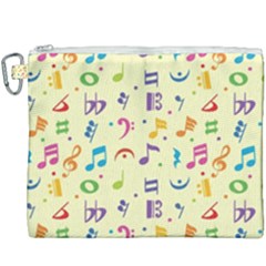 Seamless-pattern-musical-note-doodle-symbol Canvas Cosmetic Bag (xxxl) by Salman4z