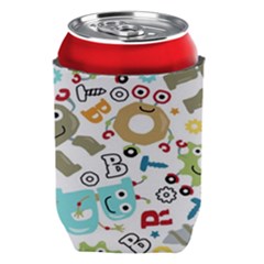 Seamless-pattern-vector-with-funny-robots-cartoon Can Holder