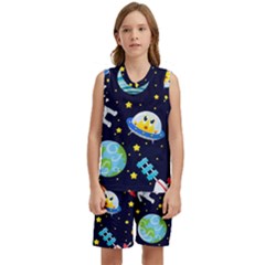 Space-seamless-pattern   - Kids  Basketball Mesh Set