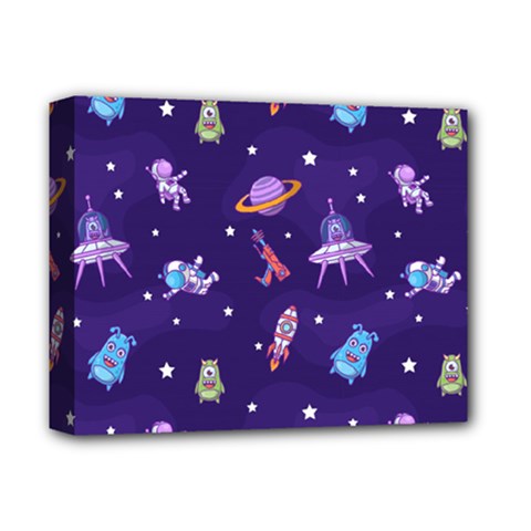 Space-seamless-pattern Deluxe Canvas 14  X 11  (stretched)